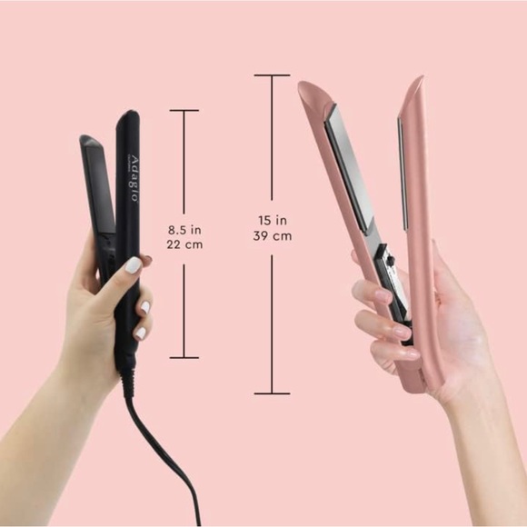 Adagio California Not So Mini Ceramic Flat Iron - 100% Ceramic Hair Straightener - Picture 3 of 6